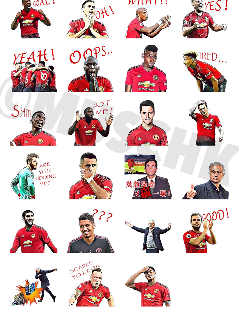 Manchester united whatsapp sticker ios