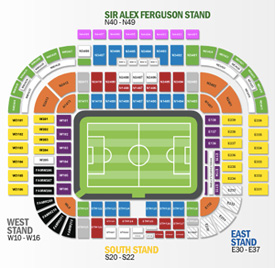 Old Trafford seating plan